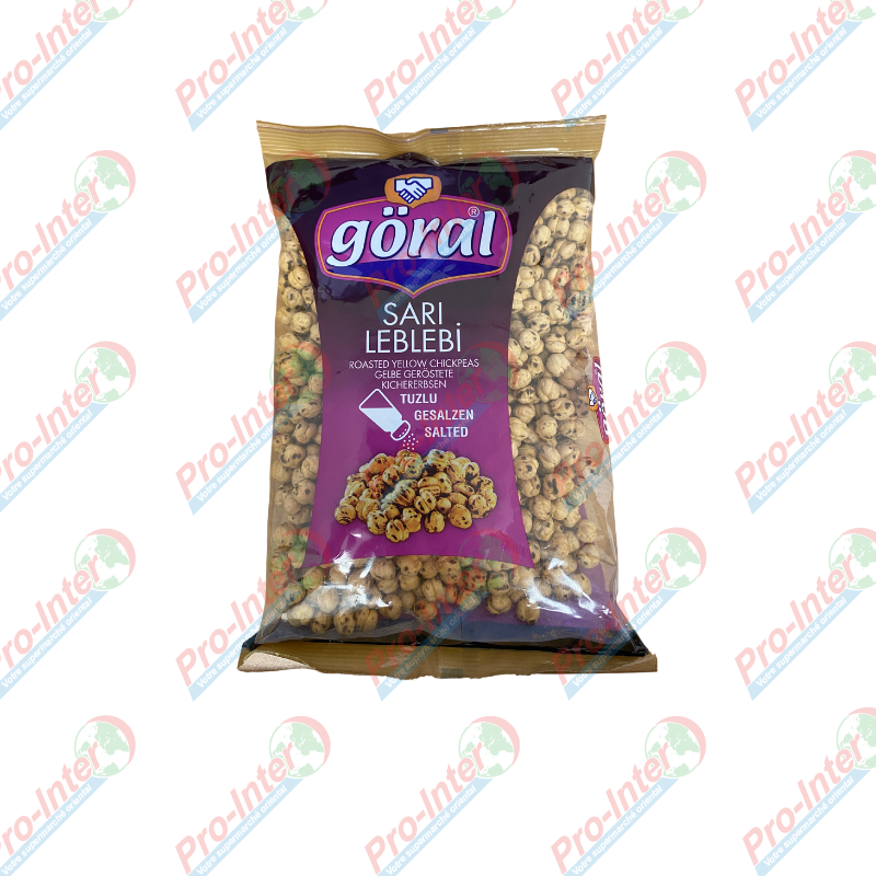 Göral Pois chiches jaunes grillés & salés 400 g Göral Pois chiches jaunes grillés & salés 400 g