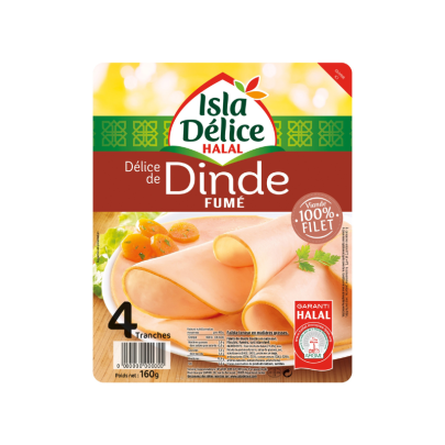 Isla Délice Jambon de dinde fumé en tranches 160 g