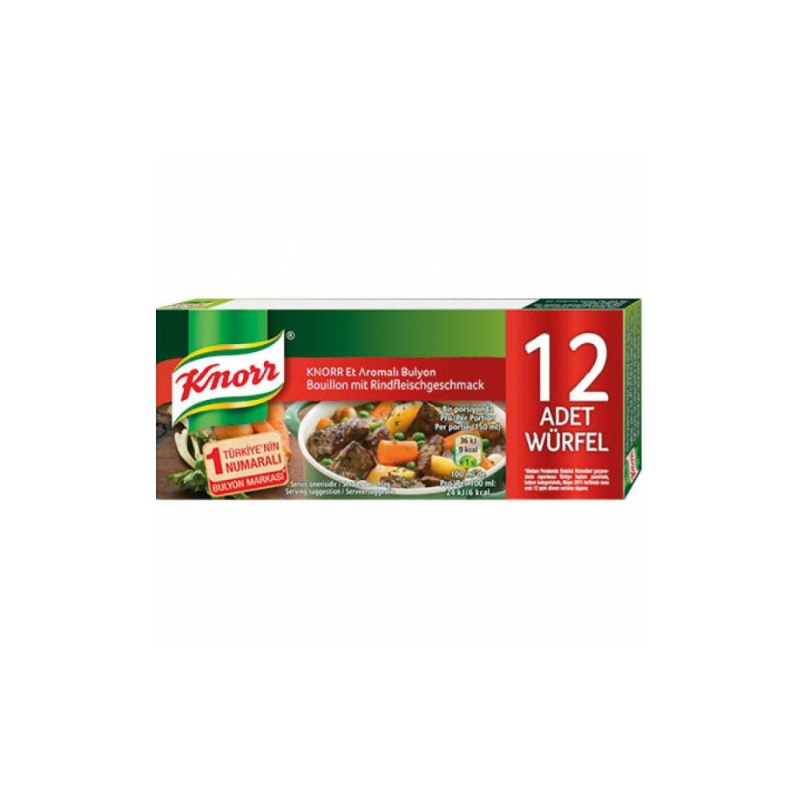 Knorr bouillon de boeuf 12 tablettes - 120 g Knorr bouillon de boeuf 12 tablettes - 120 g