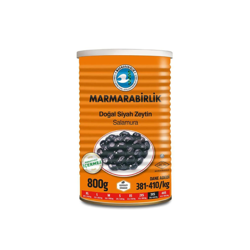 Marmarabirlik Olives noires entières 3 XS 800 g Marmarabirlik Olives noires entières 3 XS 800 g