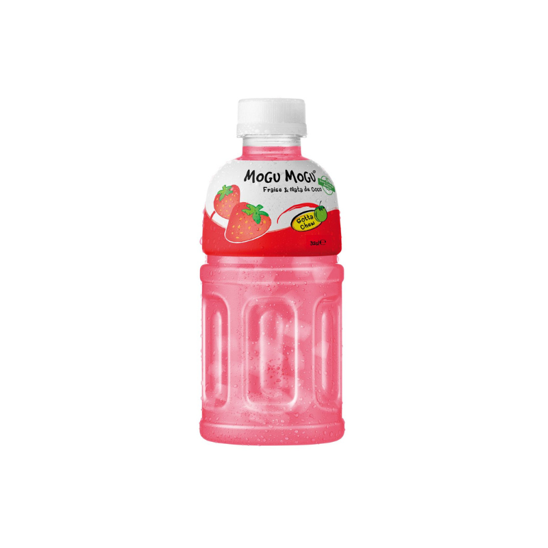 Mogu Mogu Boisson fraise et nata de coco 32 cl Mogu Mogu Boisson fraise et nata de coco 32 cl