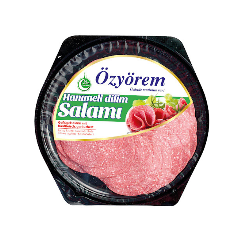 Ozyörem Salami de dinde "Hanimeli" en tranches 80 g Ozyörem Salami de dinde "Hanimeli" en tranches 80 g