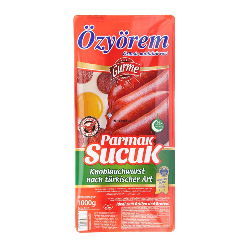 Ozyörem Sucuk Parmak 100 % bœuf 1 kg Ozyörem Sucuk Parmak 100 % bœuf 1 kg